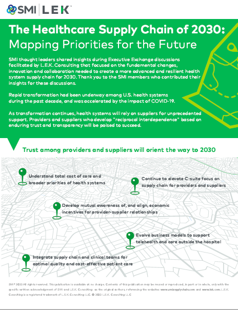 SMI Healthcare Supply Chain of 2030